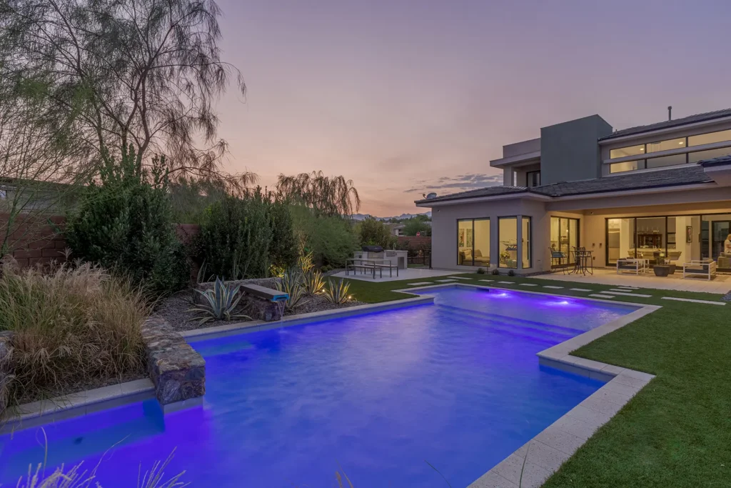 Gallery - Watters Aquatech Pools & Spas New backyard pool construction with decking in Las Vegas