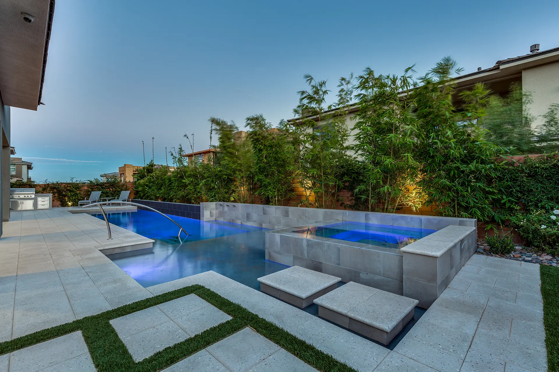 Services - Watters Aquatech Pools & Spas High-end pool renovation with new coping and deck in Las Vegas