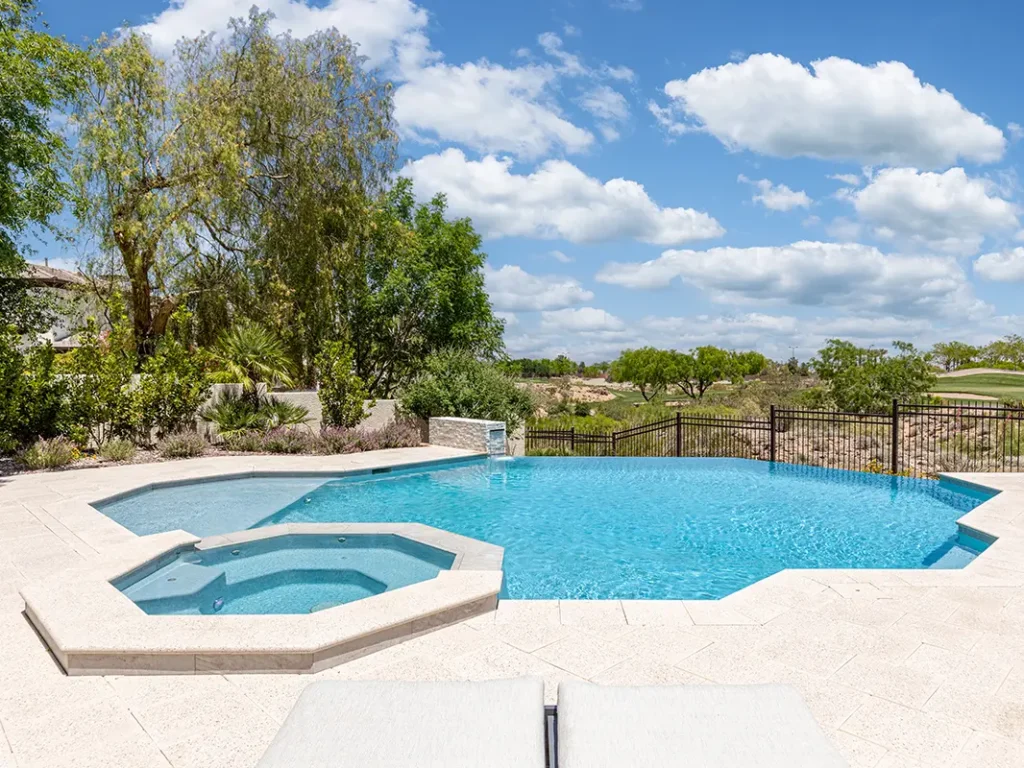 Gallery - Watters Aquatech Pools & Spas Custom pool build in Las Vegas backyard by Watters Aquatech